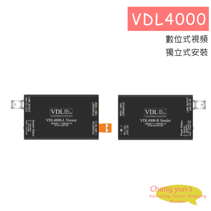 VDL4000IP攝影機用單軸傳輸器單軸傳輸 1