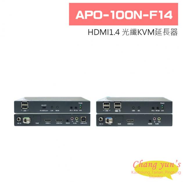 APO-100N-F14 HDMI1.4 光纖KVM延長器 1