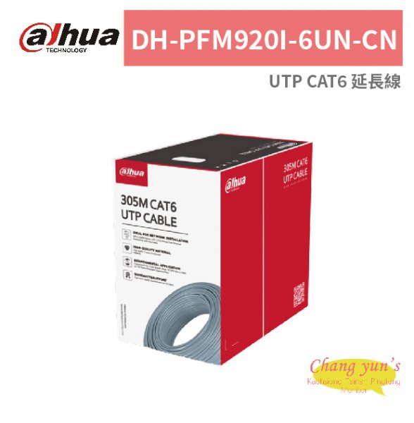 大華dahua DH-PFM920I-6UN-CN UTP CAT6 延長線
