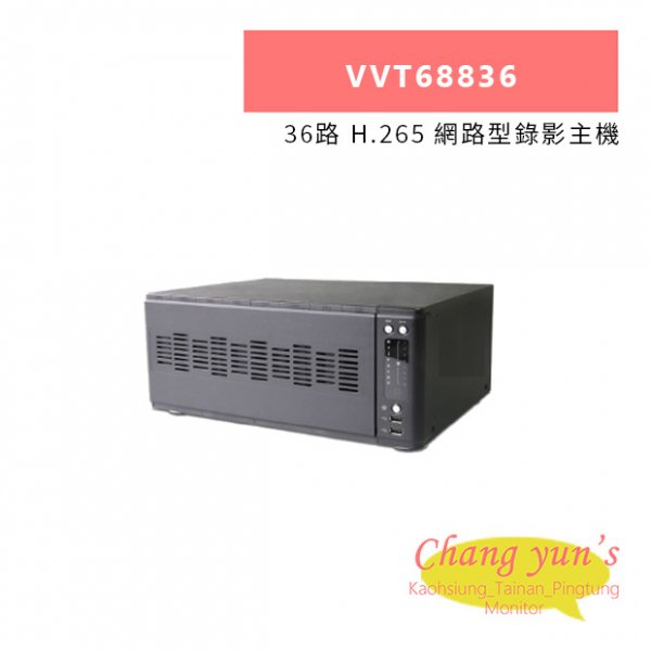 TONNET VVT68836 36路 H.265 網路型錄影主機