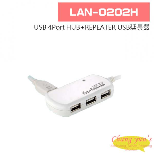 LAN-0202H USB 4Port HUB + REPEATER USB延長器